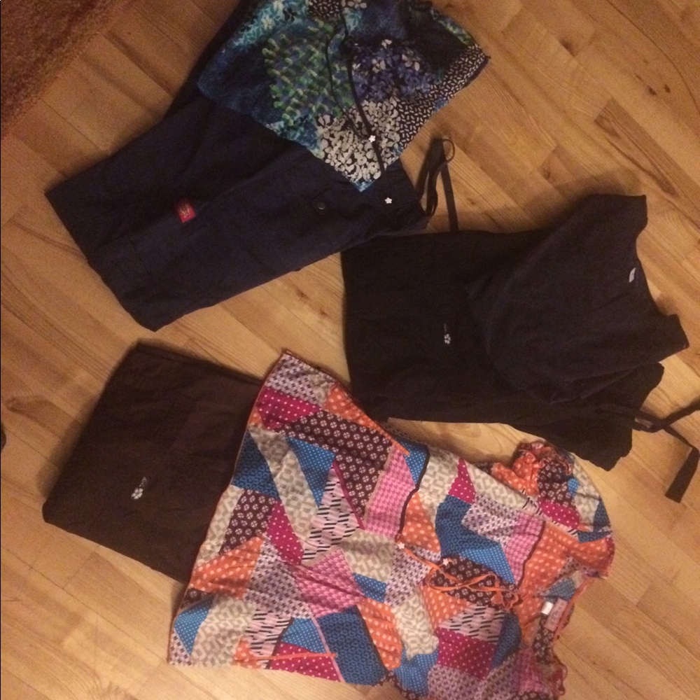 3 set of women’s size small scrubs